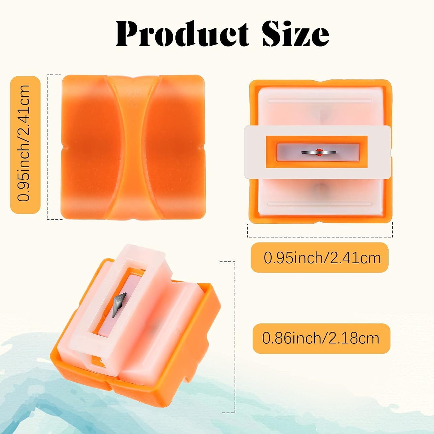 6 Pcs Paper Cutter Replacement Blades – Craft Cutting Blades for A4 Trimmer (Orange) - Image 5