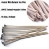 100 Pcs ECO Wicks for Soy Candles – 6" Pre-Waxed, Thick Wick with Base for Candle Making - Image 2