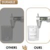 Clear Glass Candle Jars with Bamboo Lids - Image 3