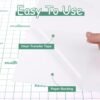 Clear Matte Vinyl Transfer Tape – 12" x 30FT, Low Tack for Decals, Signs & Stickers - Image 5