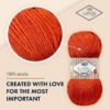 Baby Yarn Pack – 3 Soft Acrylic Skeins, 820 Yards Total, Hypoallergenic for Knitting & Crochet - Image 4