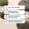 Baby Yarn Pack – 3 Soft Acrylic Skeins, 820 Yards Total, Hypoallergenic for Knitting & Crochet - Image 3