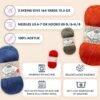 Baby Yarn Pack – 3 Soft Acrylic Skeins, 820 Yards Total, Hypoallergenic for Knitting & Crochet - Image 2