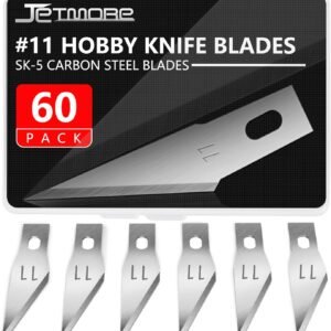 60 Pcs #11 X-Acto Knife Blades – Replacement Blades for Art, Craft & Scrapbooking