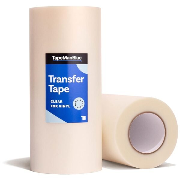 Clear Transfer Tape for Vinyl – 12" x 300' Roll, Premium-Grade for Cricut Crafts & Decals