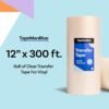 Clear Transfer Tape for Vinyl – 12" x 300' Roll, Premium-Grade for Cricut Crafts & Decals - Image 4