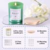 Assorted Green Candle Jars with Bamboo Lids - Image 4