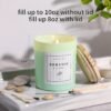 Assorted Green Candle Jars with Bamboo Lids - Image 3