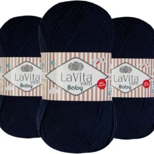 Baby Yarn Pack – 3 Soft Acrylic Skeins, 820 Yards Total, Hypoallergenic for Knitting & Crochet