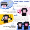 10 Pcs Iron-On Transfer Paper for Dark Fabric – 8.5" x 11", Durable & Washable for Inkjet Printers - Image 3