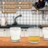 Clear Glass Candle Jars with Bamboo Lids - Image 4