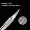 20 Pcs #11 X-Acto Knife Blades – SK5 Carbon Steel for Craft & Scrapbooking with Storage Case - Image 2