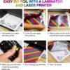 50 Sheets Reactive Foil Transfer Paper – A4, 7.9" x 11.4" for DIY Crafts, Embossing & Stamping - Image 5