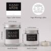 4 oz Clear Glass Candle Jars with Lids - Image 4