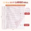 Clear Vinyl Transfer Paper Tape – 12" x 50ft with Alignment Grid for Decals, Signs & Stickers - Image 4