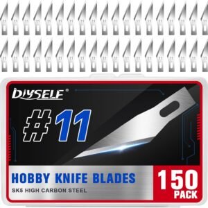 150 Pcs X-Acto Knife Blades #11 – High Carbon Steel for Art, Scrapbooking & Paper Cutting