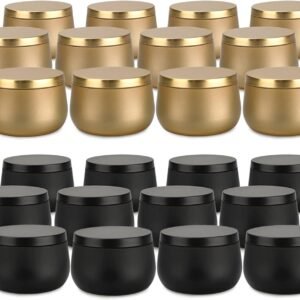 24 Piece Candle Tins with Lids