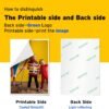 10 Pcs Iron-On Transfer Paper for Dark Fabric – 8.5" x 11", Durable & Washable for Inkjet Printers - Image 4