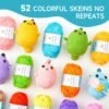 Acrylic Yarn Set – 52 Skeins (1820 Yds), 52 Colors, 2 Hooks, 2 Needles, 10 Markers, Bag, Beginner Gift - Image 3
