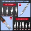 150 Pcs X-Acto Knife Blades #11 – High Carbon Steel for Art, Scrapbooking & Paper Cutting - Image 2