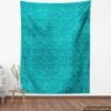 Teal Geometric Fabric with Triangles & Squares, 10 Yards - Image 2