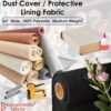 Barcelonetta Dust Cover Fabric, 60" Wide, Medium Weight, Khaki, 1 Yard - Image 3