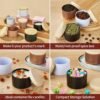 Black Empty Candle Tins with Lids for DIY Supplies - Image 2