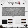 Halloween Creepy Cloth – 6 Pieces, 30"x72", Black & White for Haunted House & Party Decor - Image 4