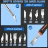100 Pack X-Acto Knife Replacement Blades #17 – High Carbon Steel for Crafting, Scrapbooking & Stencils - Image 2