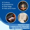 Craft Transfer Tape for Heat Transfer Vinyl – 12" x 50ft, High Tack, Reusable up to 5 Times - Image 2