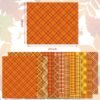 Fall Cotton Fabric Bundle – 12 Pieces, 18x22 Inch, Autumn Buffalo Plaid for Thanksgiving DIY - Image 4