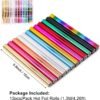 12 Pcs Heat Activated Foil – 5.9" x 4.26ft Sheets, 12 Colors for Scrapbooking & Foiling Pens - Image 5