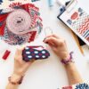 Patriotic Fabric Roll – 100 pcs, 2.56" Strips, Retro 4th of July Prints for DIY & Crafts - Image 2