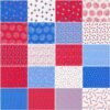 Holiday Americana Jelly Roll – 40 Precut Strips, Assorted Patriotic Prints for Quilting & Crafts - Image 2