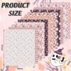 Ghost Floral Fabric Bundle – 12 pcs, 18x22 Inch, Pumpkin & Flower Prints, Pink & Black for Halloween Craft - Image 4