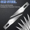 150 Pcs X-Acto Knife Blades #11 – High Carbon Steel for Art, Scrapbooking & Paper Cutting - Image 3