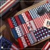 Patriotic Fabric Roll – 100 pcs, 2.56" Strips, Retro 4th of July Prints for DIY & Crafts - Image 3
