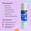 Clear Transfer Tape for Vinyl – 12" x 100' Roll with Alignment Grid for Cricut Crafts & Decals - Image 3