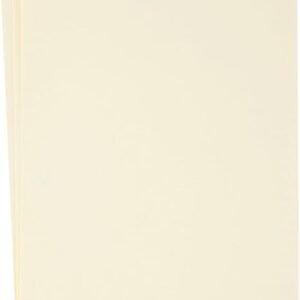 30 Sheets Cream Cardstock – 8.5" x 11", Thick Paper for Invitations & Crafts