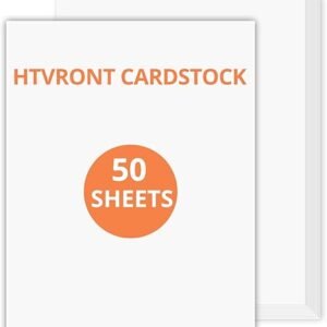 50 Sheets White Cardstock – 8.5" x 11", 230 GSM for Scrapbooking & Crafts