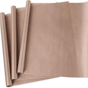 3 Pack PTFE Teflon Sheets – 16" x 20", Reusable Heat Transfer Mat for Crafting
