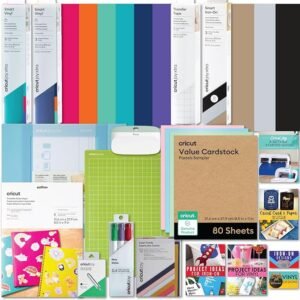Ultimate All-in-One Materials Bundle – 115+ Pieces for Cricut Joy Xtra, Includes Vinyl, HTV, Tools & More