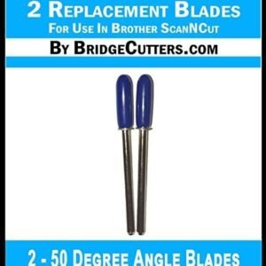 2 Pcs Replacement Blades for Brother – 50 Degree Blades for Craft Machines