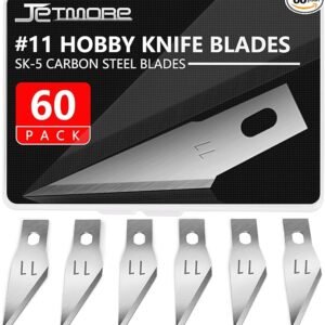 60 Pcs #11 X-Acto Knife Blades – Replacement Blades for Art, Craft & Scrapbooking