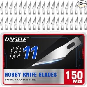 150 Pcs X-Acto Knife Blades #11 – High Carbon Steel for Art, Scrapbooking & Paper Cutting