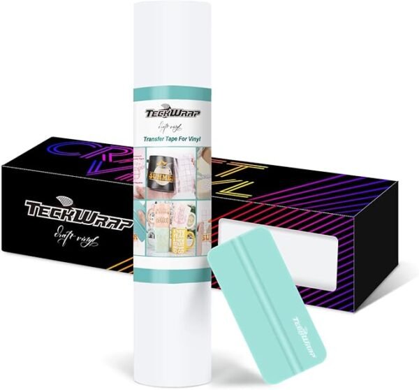 Clear Matte Vinyl Transfer Tape – 12" x 30FT, Low Tack for Decals, Signs & Stickers