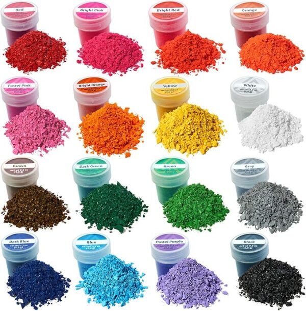16-Color Wax Dye Set for Candle Making – 0.2 oz Each for Soy Candles