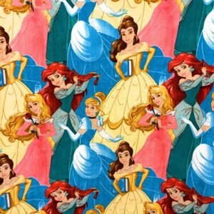 Princesses Anti Pill Premium Fleece Fabric, 60” Inches Wide