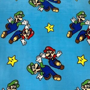 Super Mario Anti Pill Fleece Fabric