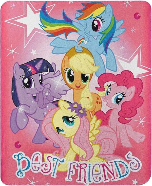 My Little Pony 'Happy Herd' Fleece Throw Blanket, 45" x 60", Multi-Color